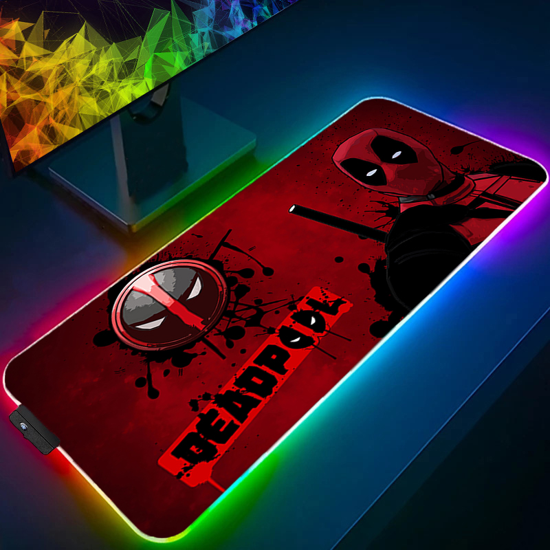 Gaming Console Desk - Светодиодный коврик для мыши, игровая подсветка,