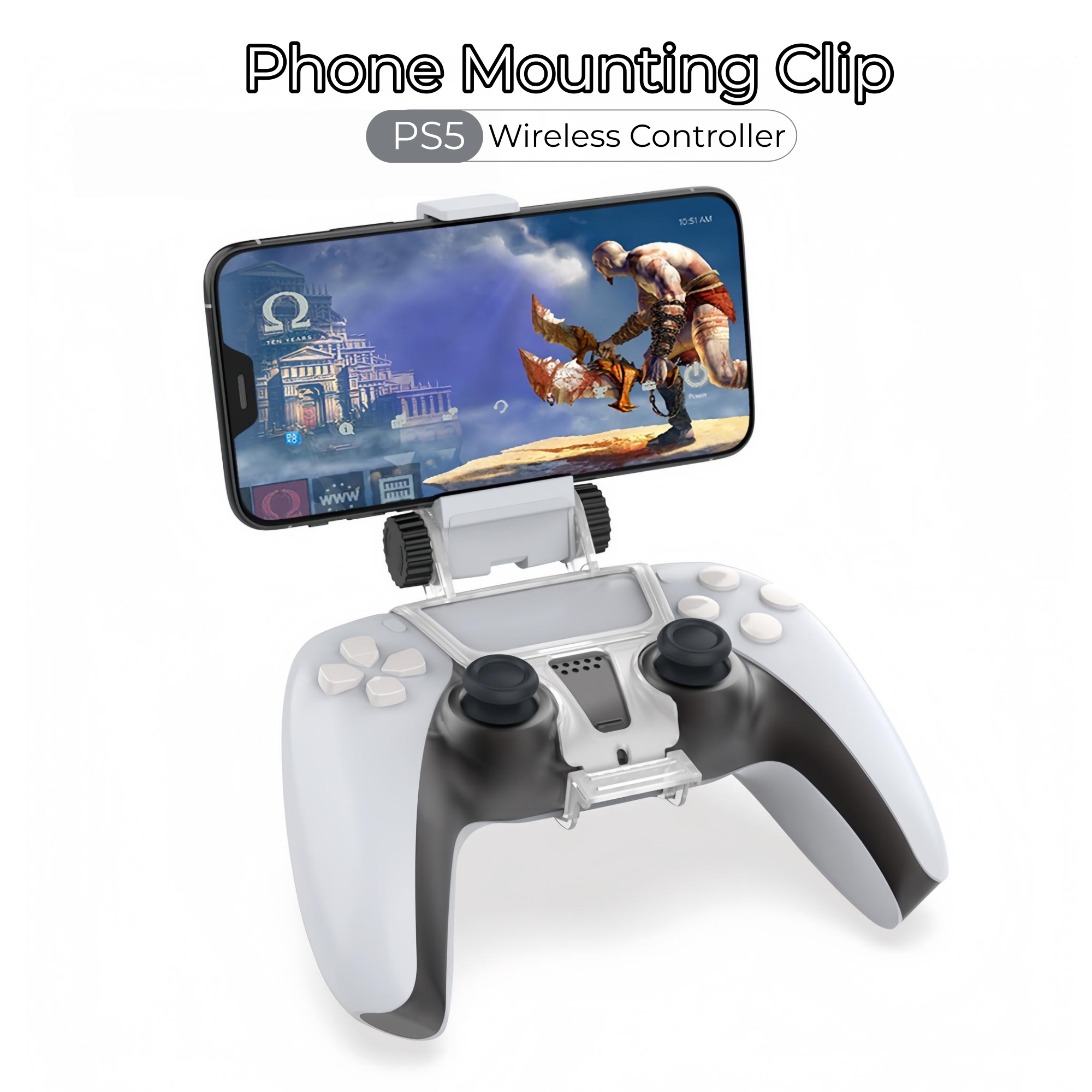 Sony Controller Dualsense - Регулируемое крепление для телефона с изменяемым