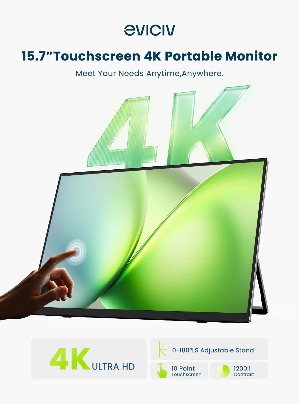 Портативный монитор EVICIV 4K  – обзор и цена Gaming Console And Monitor